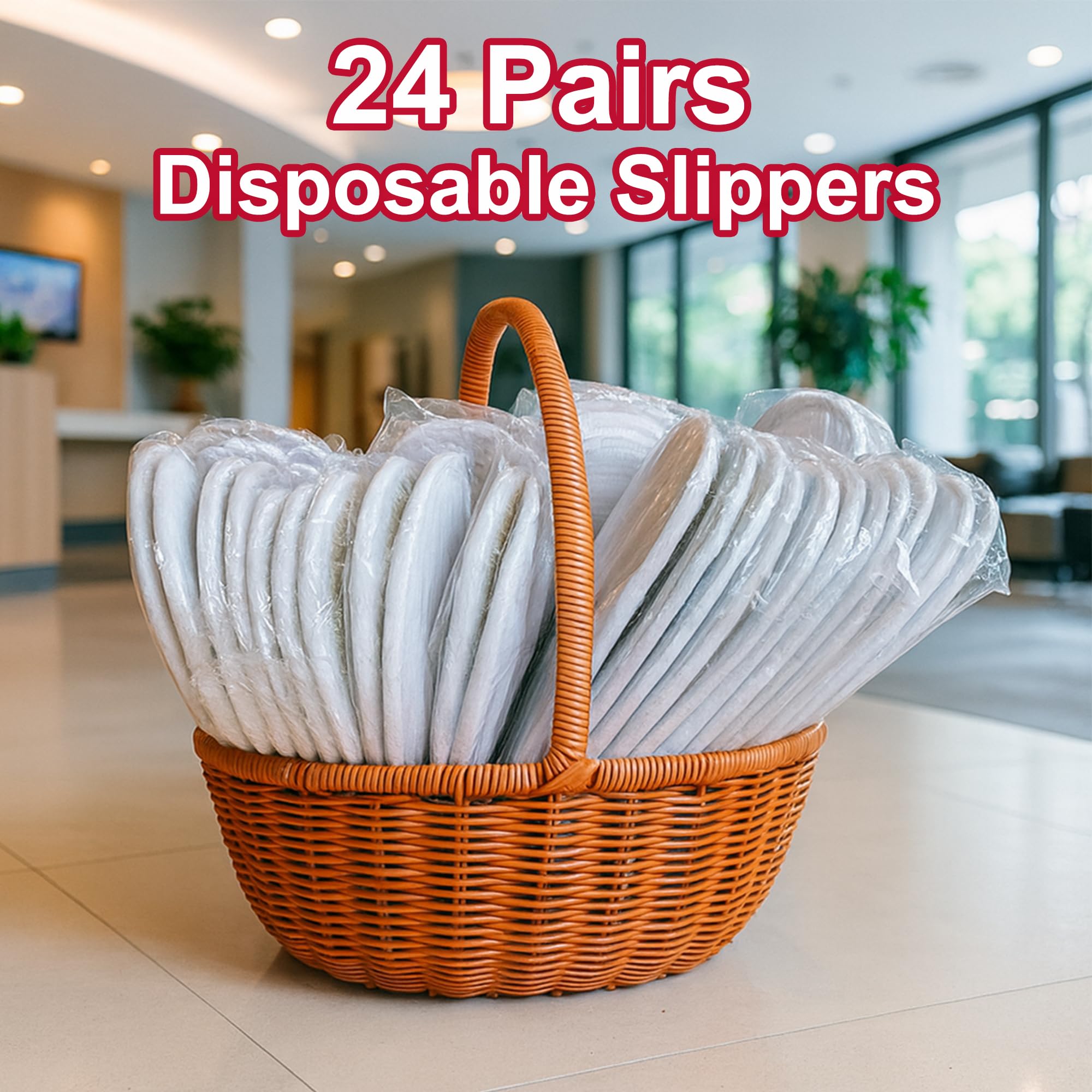 Celmuron zapatillas desechables empaquetadas individualmente para entrega rápida.