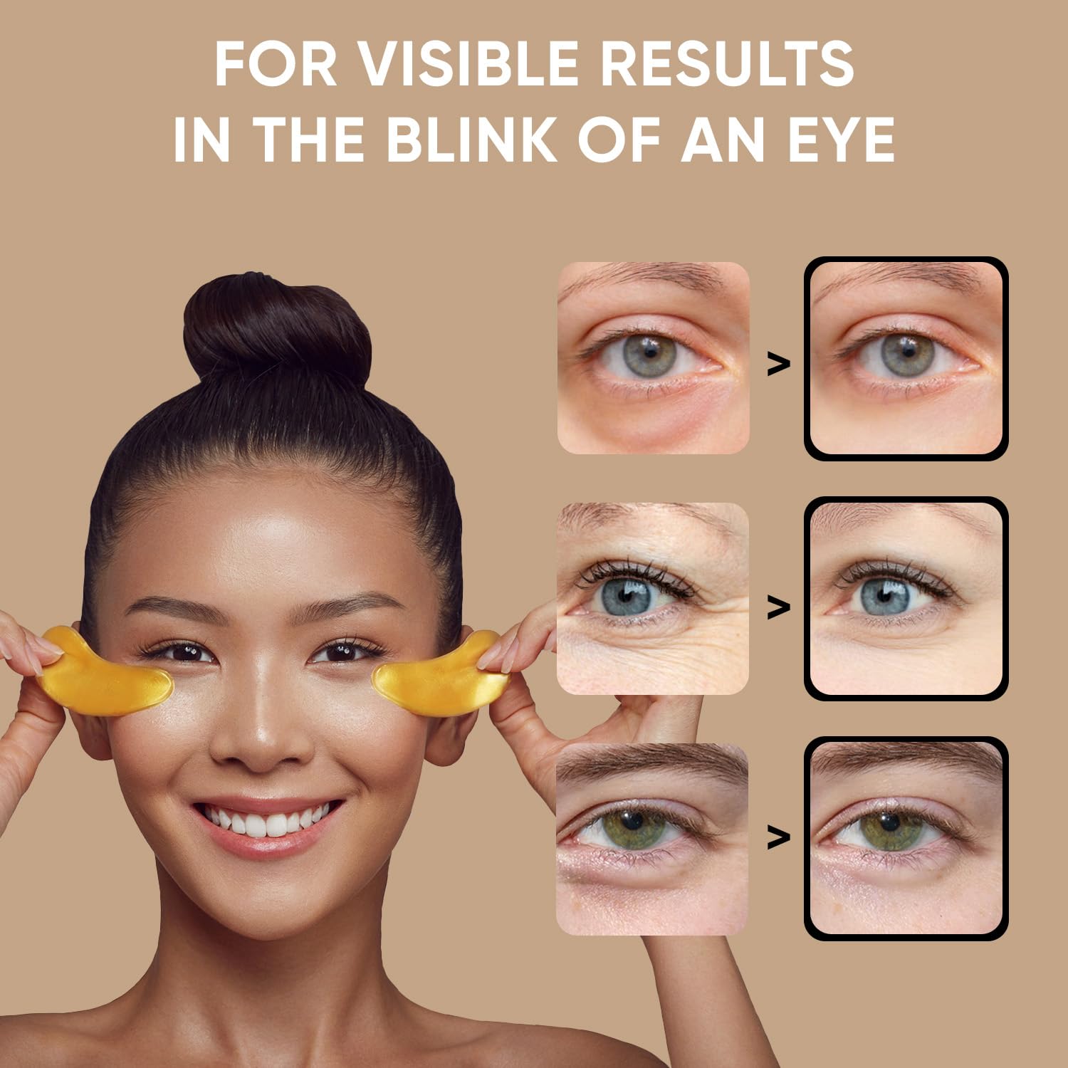 Celor parches-bajo-ojos-colageno: nutrición de colágeno para la piel delicada
