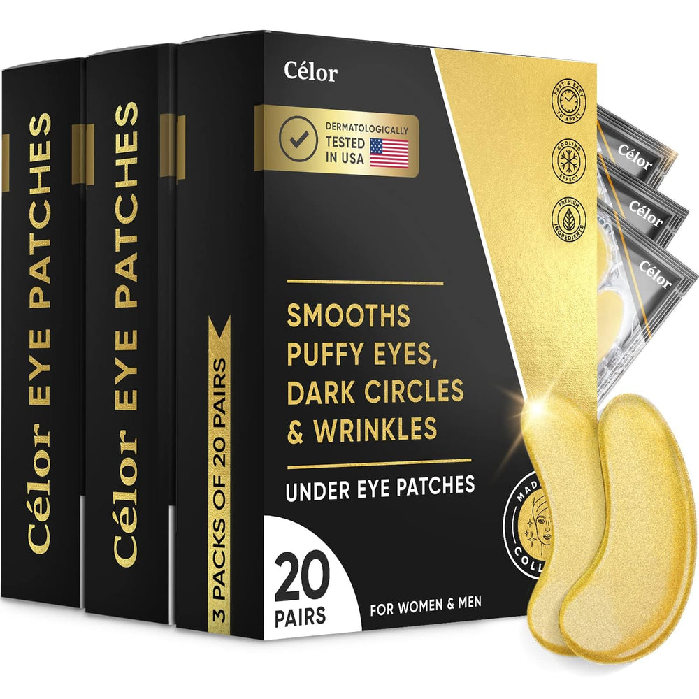 Parche ocular Celor dorado coloidal para nutrir el contorno y suavizar la mirada