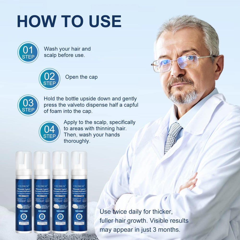 Celtrum foam supports thicker hair and beard with regular use.