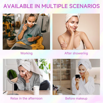 Parches para ojos con brillo inmediato y efecto refrescante.