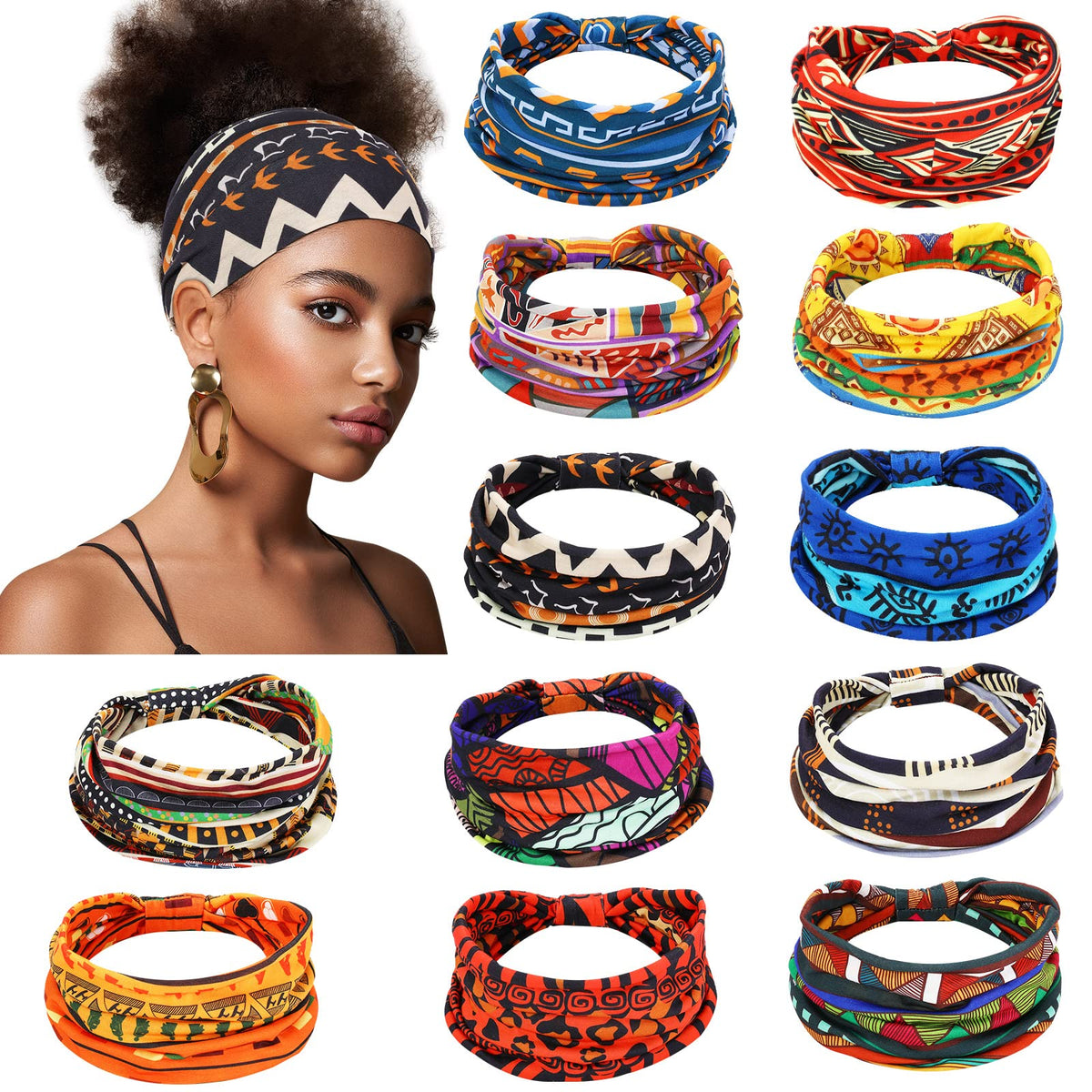 Diadema africana Censen para mujer con variedad de estampados para combinar con looks