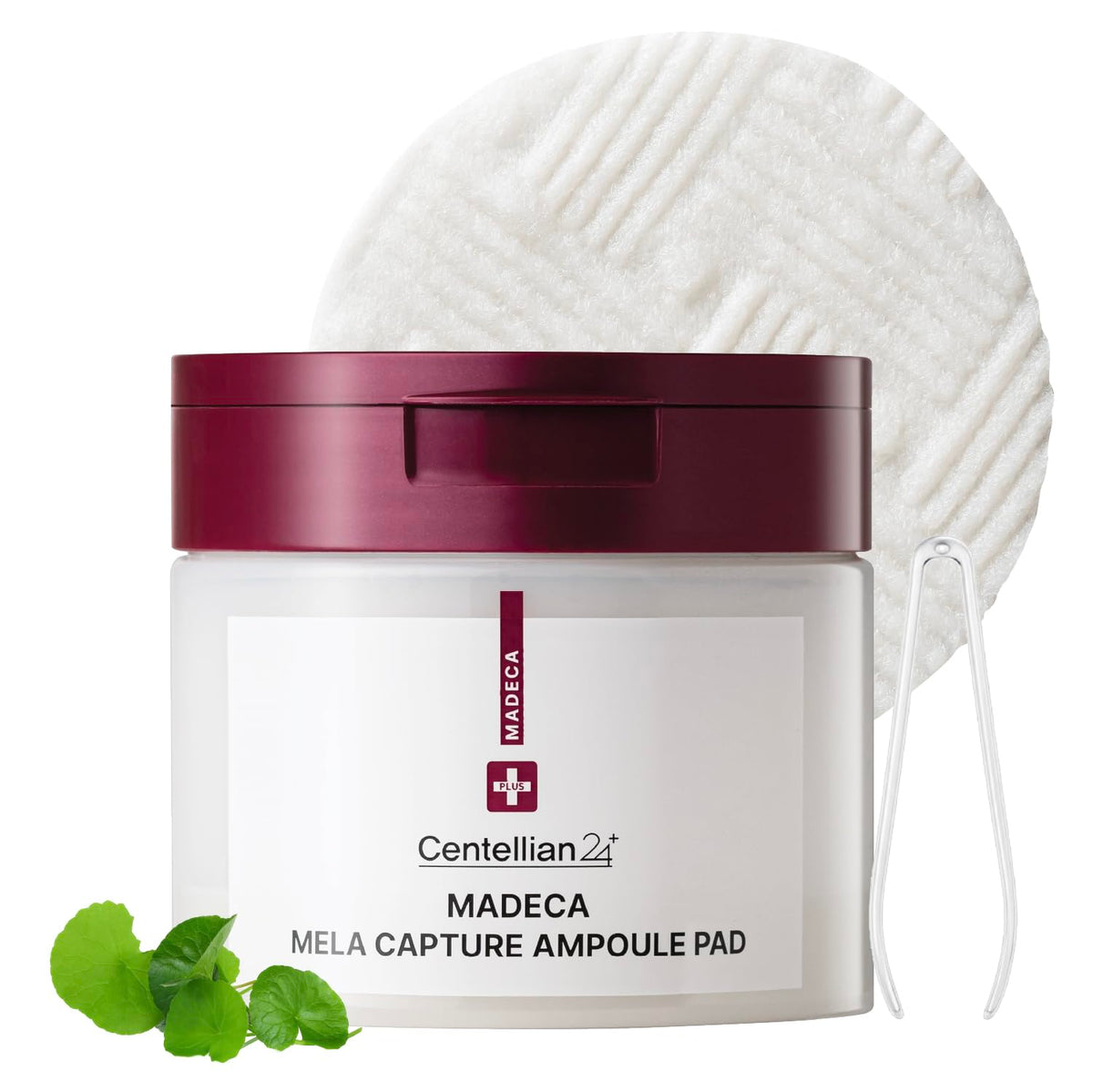 CENTELLIAN 24 Madeca Mela Capture Ampoule Pad en empaque compacto para uso diario.