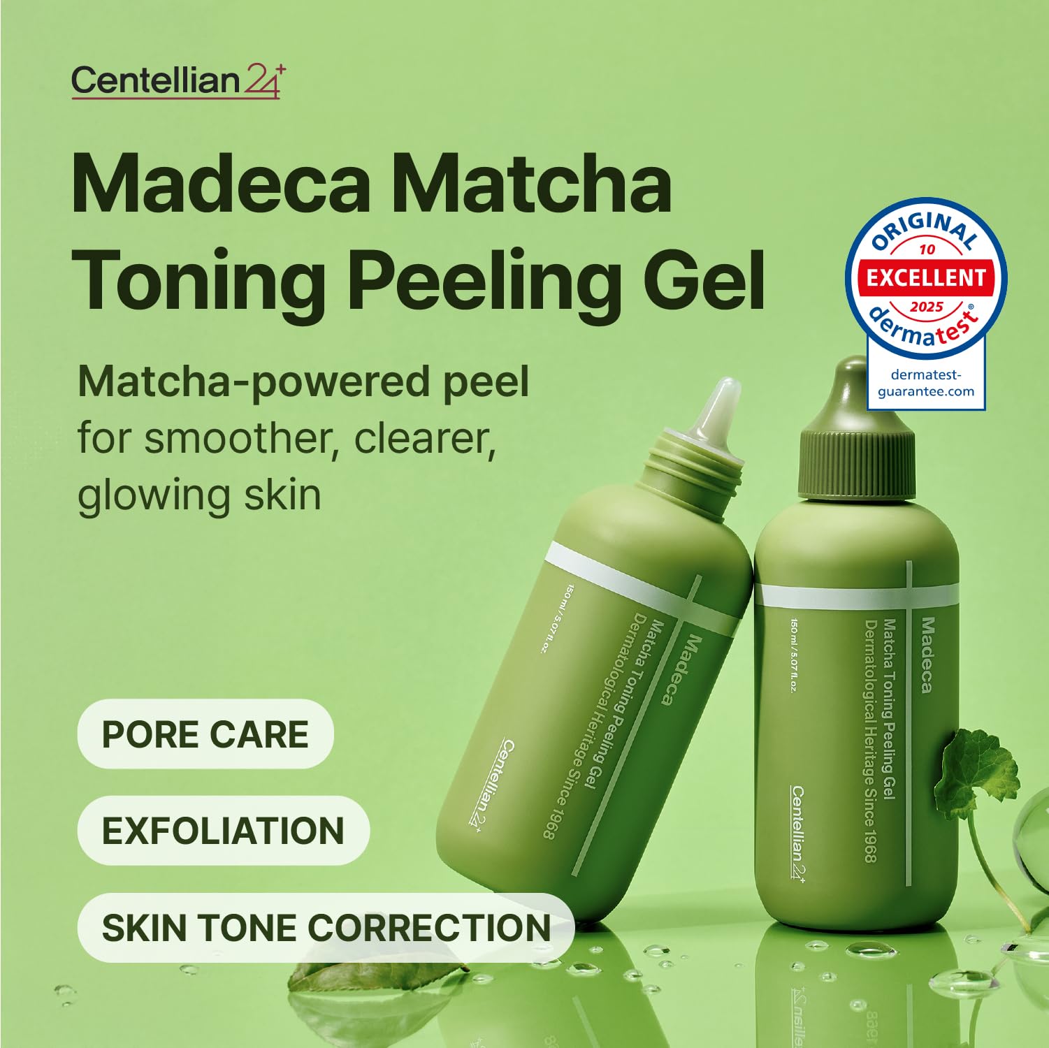 CENTELLIAN 24 Madeca Matcha Peeling Gel textura suave para piel sensible
