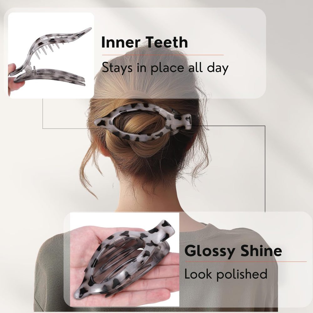 CENTSTAR pinza garra antideslizante para pelo fino, control limpio y cómodo.
