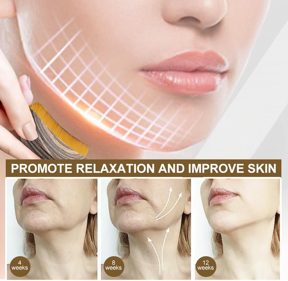 Cepillo Contorno Linfático Facial, drenaje linfático, diseño para uso facial diario.