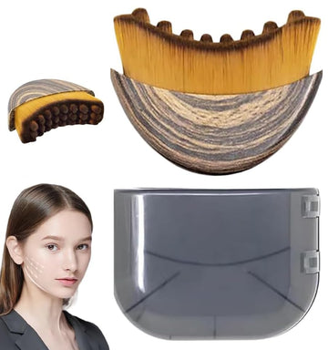 Cepillo Contorno Linfático para Rostro uso diario beneficia drenaje suave y relajación.
