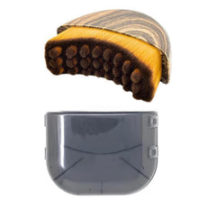 Cepillo linfático para rostro en uso manual, define contorno facial