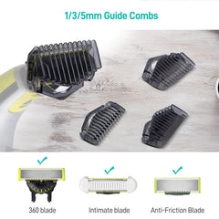 CERCGVEL guía 3mm para OneBlade: mantenimiento diario de barba