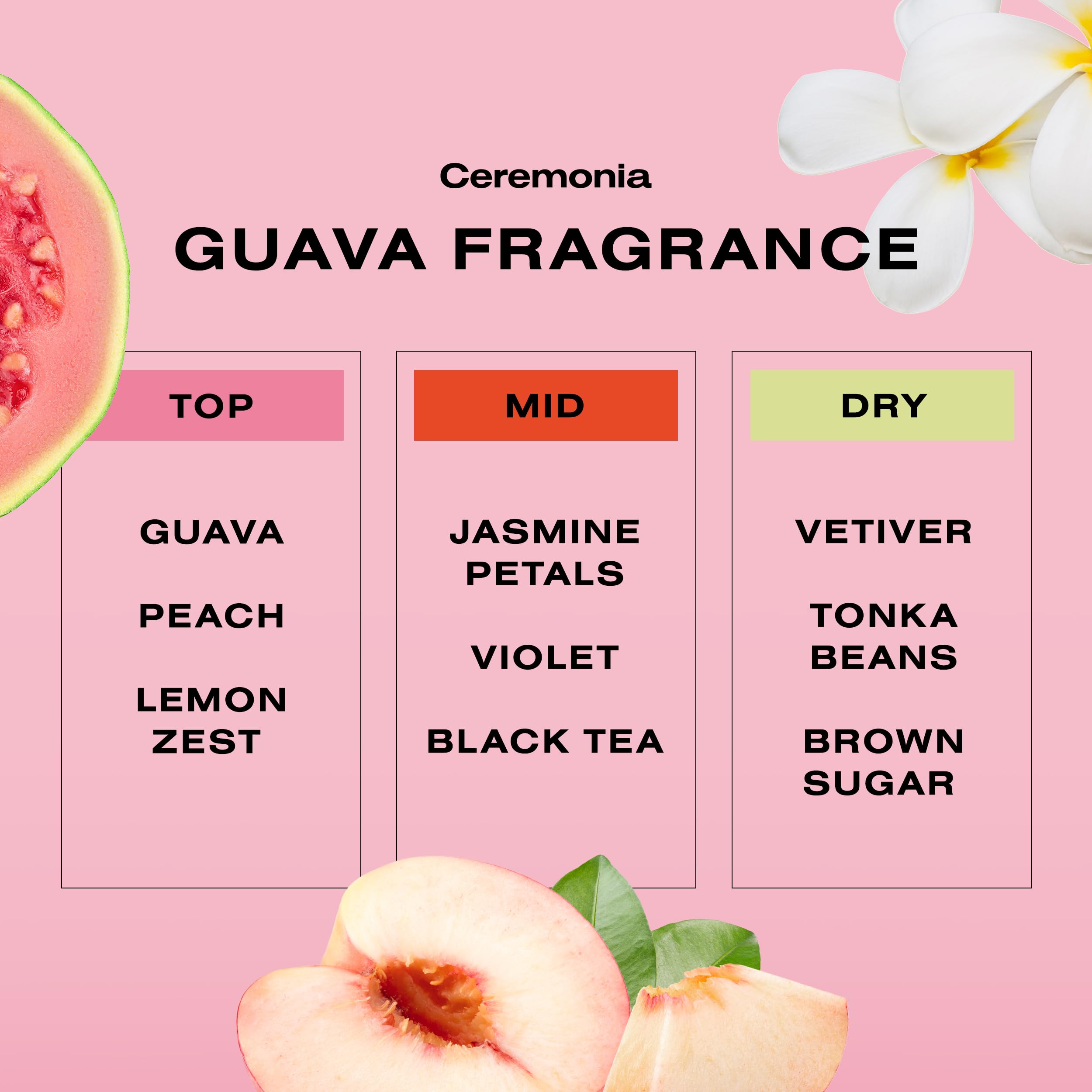 Hidratación con Ceremonia Guava Rescue Spray para cabello seco.