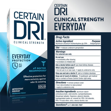 Certain Dri Everyday Strength: protección del olor de larga duración para reuniones