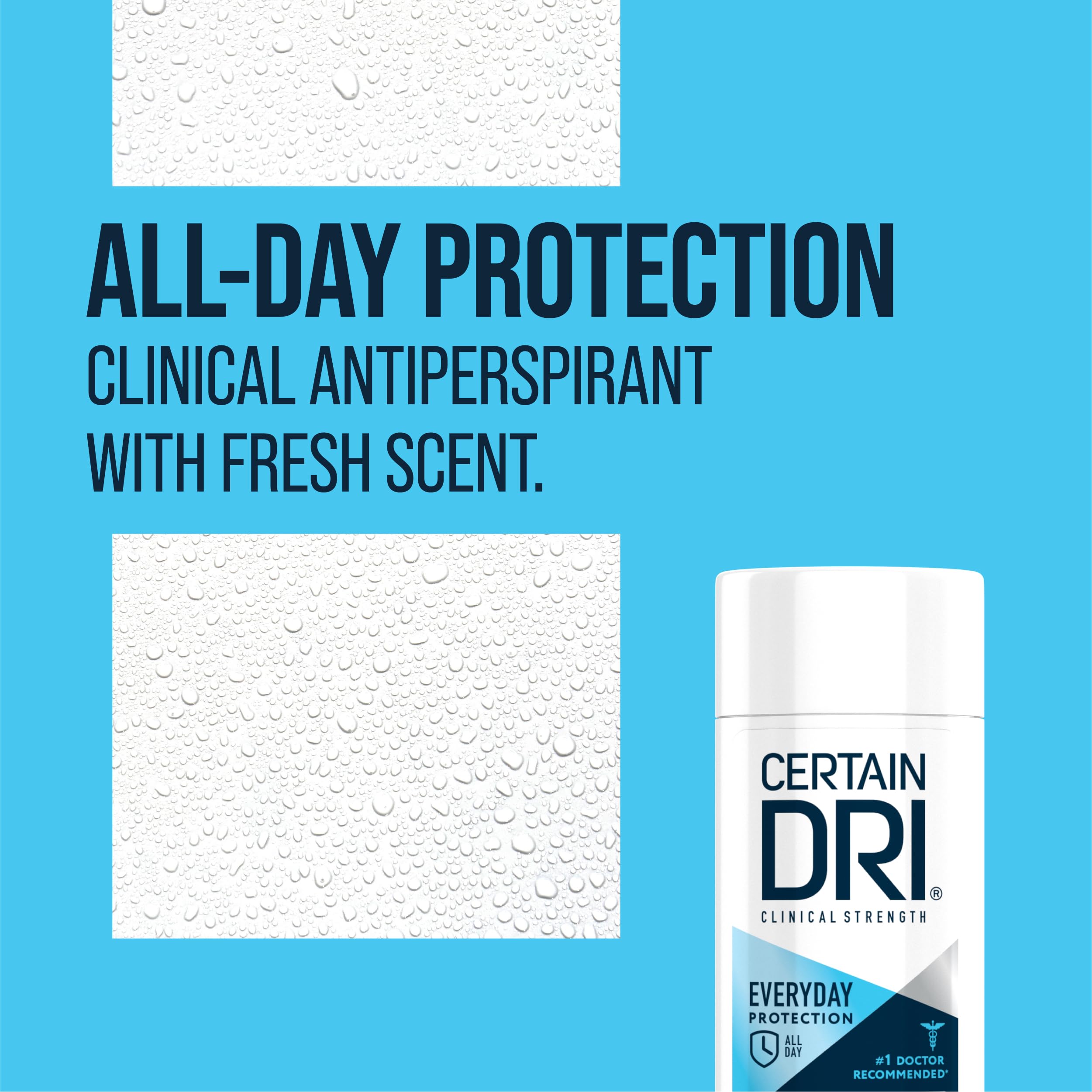 Certain Dri Everyday Strength: control de sudor por 72 horas en días activos