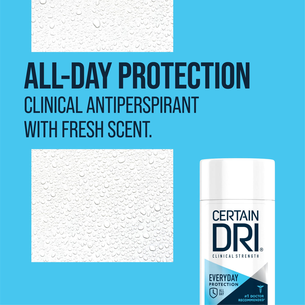 Certain Dri Everyday Strength: control de sudor por 72 horas en días activos