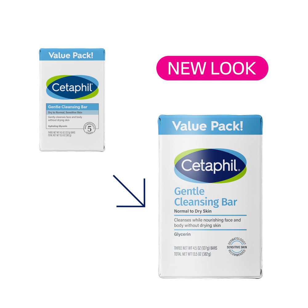 Cetaphil barra-textura-cremosa, adecuada para piel sensible, limpieza suave que respeta la barrera natural.