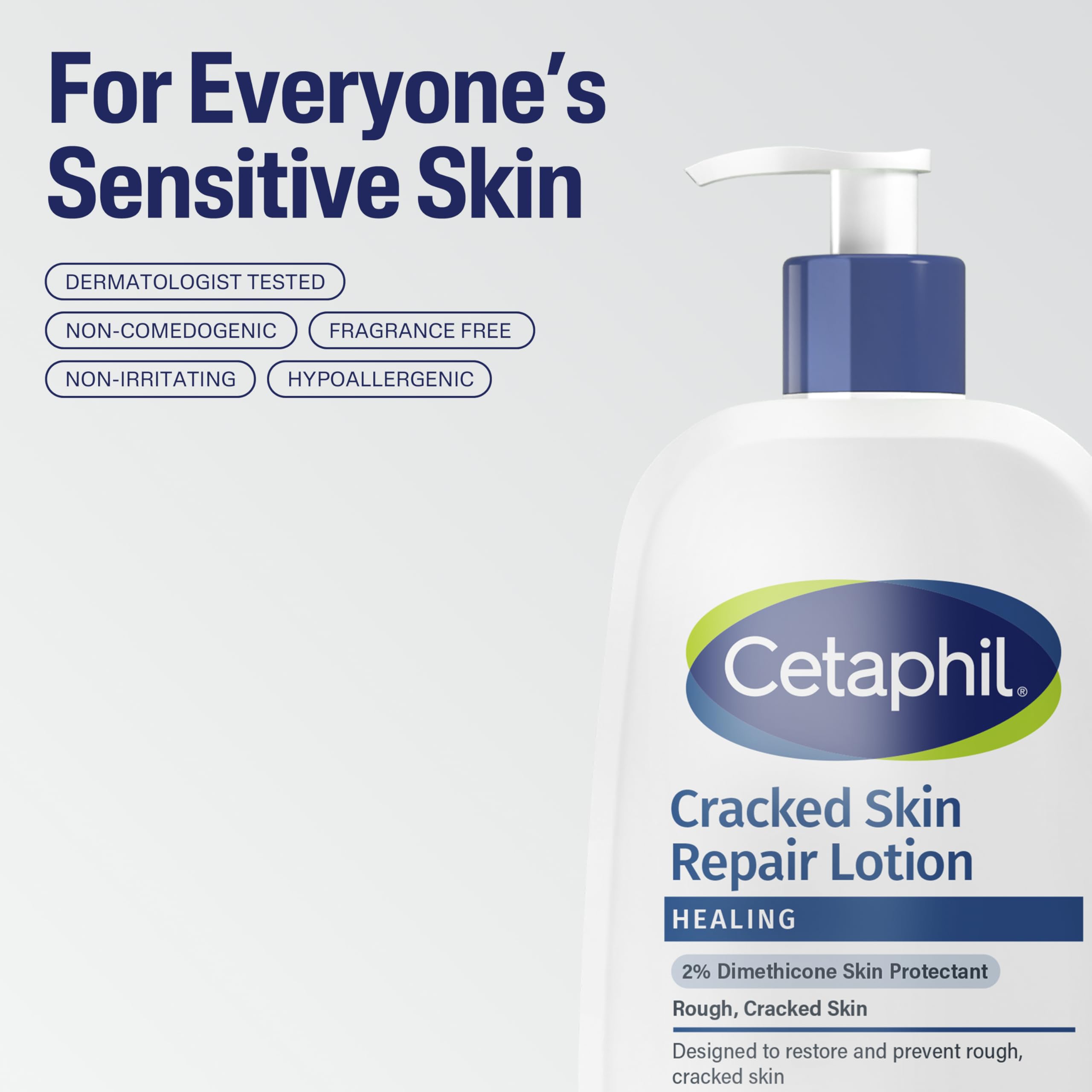 Cetaphil Cracked Skin Repair Lotion: hidratación de 24 horas para piel seca.