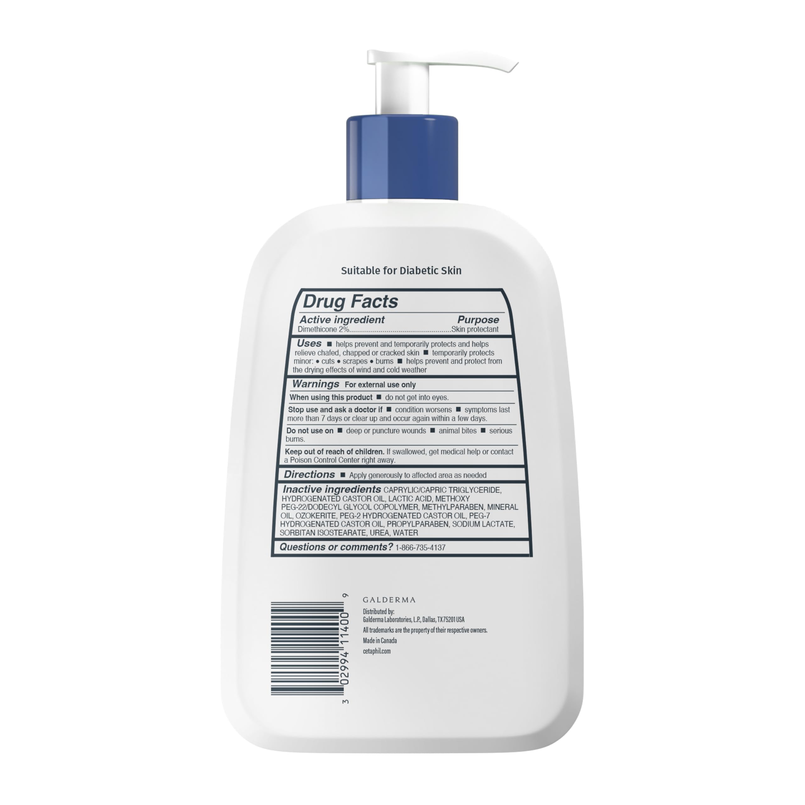 Cetaphil Cracked Skin Repair Lotion: fórmula adecuada para piel sensible y sin irritación.