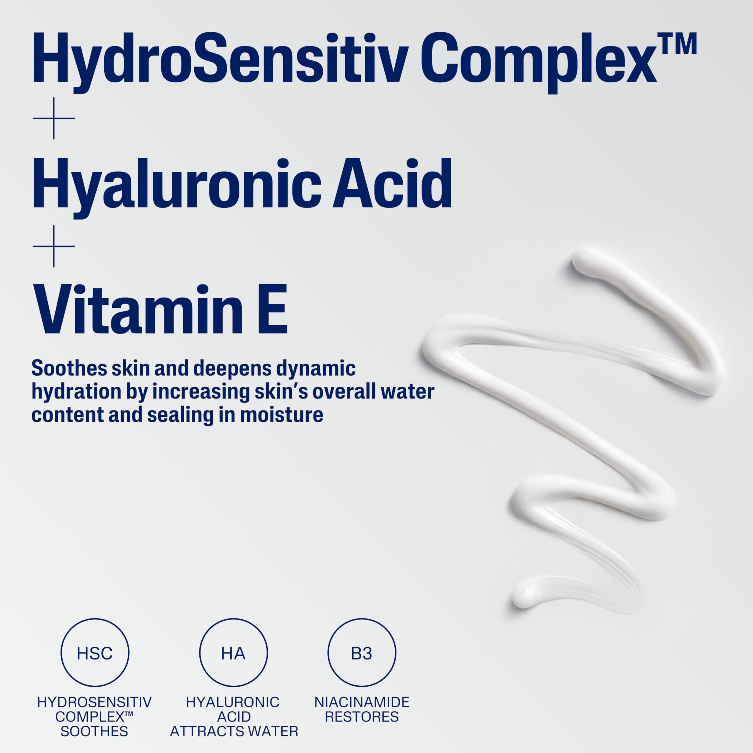 Cetaphil Hidratación Profunda, vitamina E y B5 antioxidantes.
