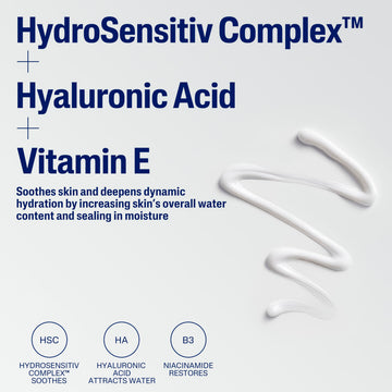 Cetaphil Hidratación Profunda, vitamina E y B5 antioxidantes.