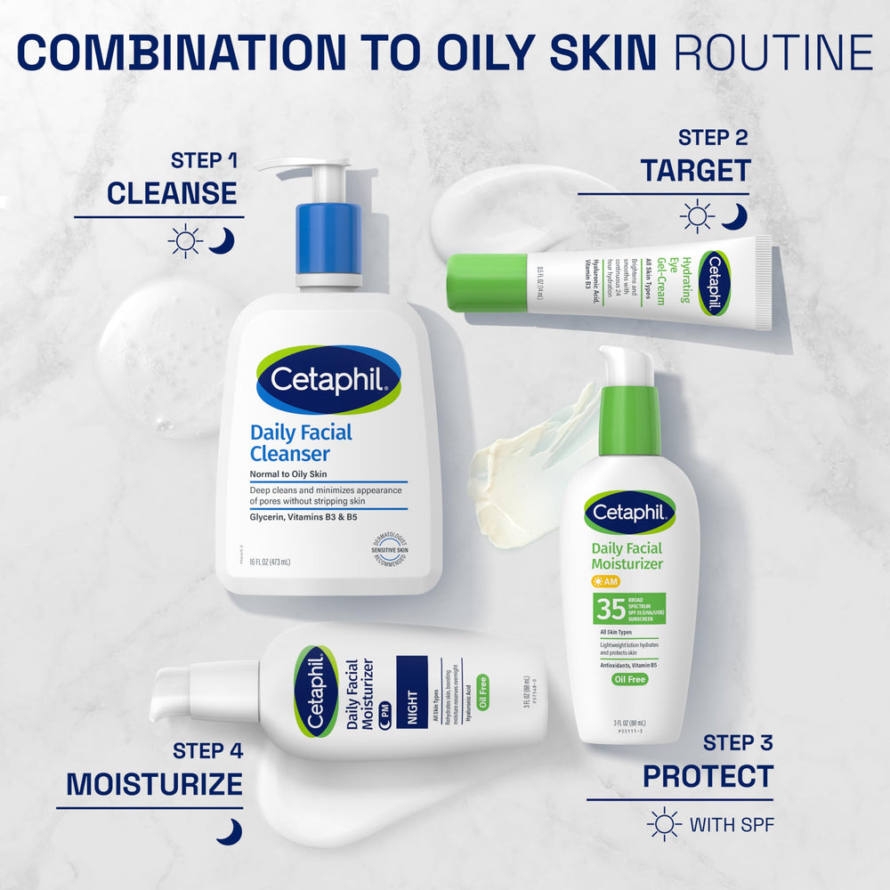 Cetaphil envase de 89 ml, práctico para uso nocturno.