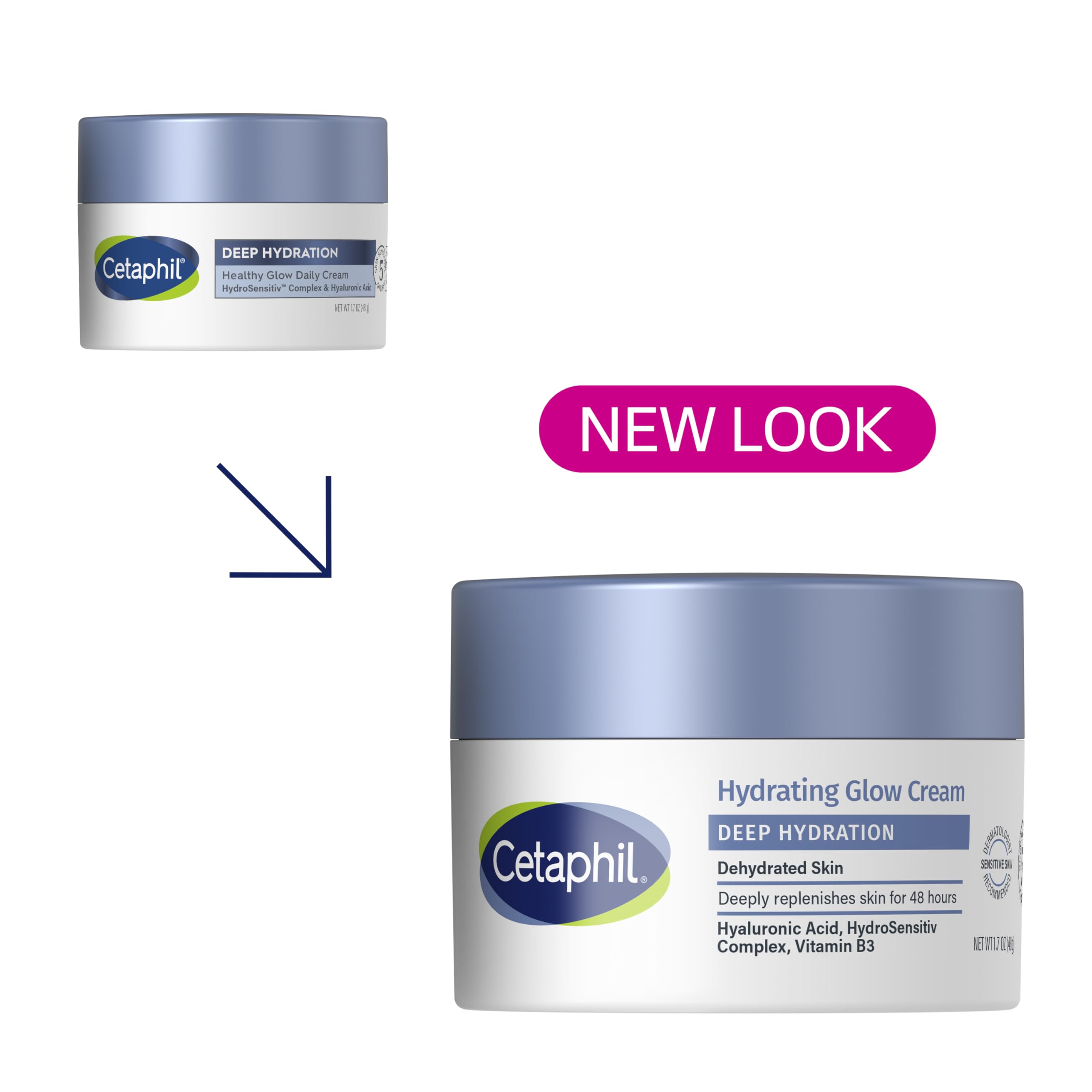 Cetaphil envase con dosificador facilita aplicación suave de la crema facial