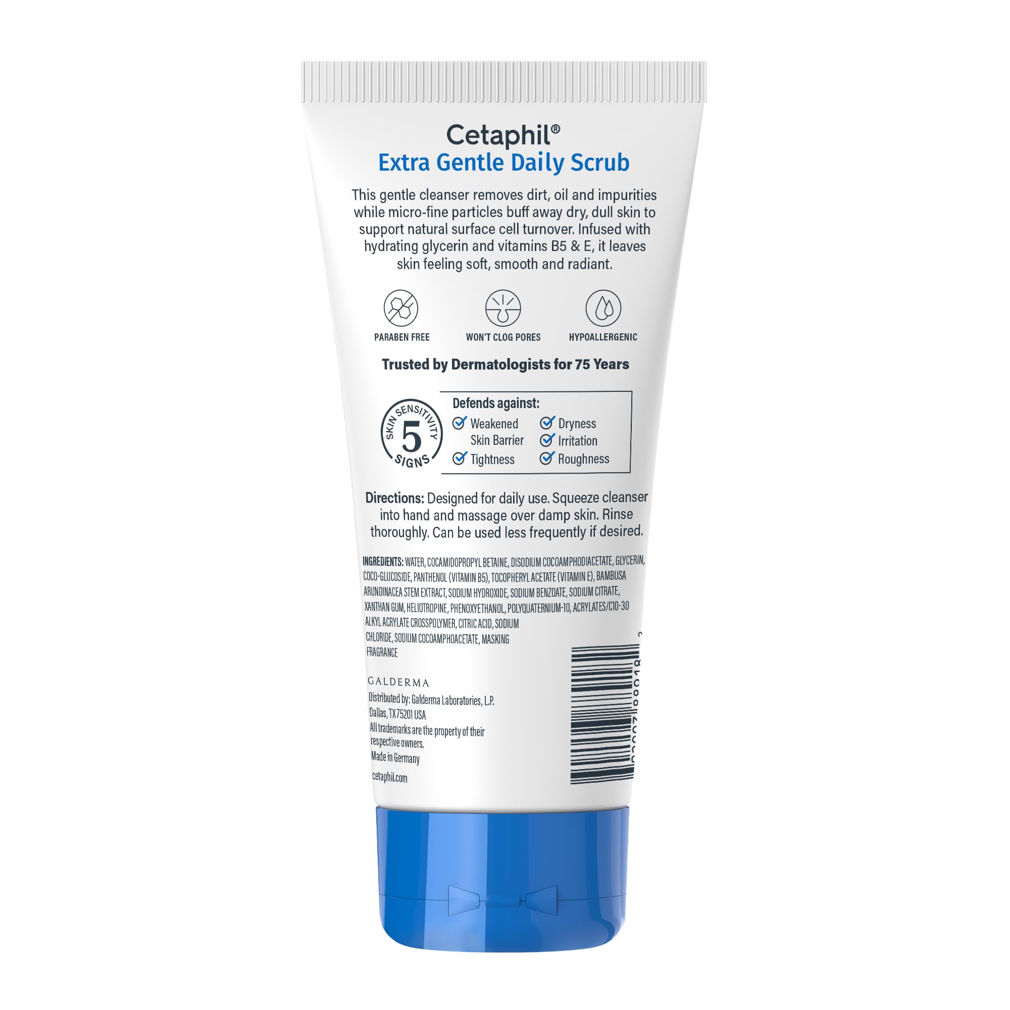 Cetaphil exfoliante facial suave, resultado brillo natural, piel más suave