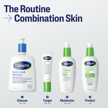 Cetaphil fórmula ligera, sin aceite, no obstruye poros.