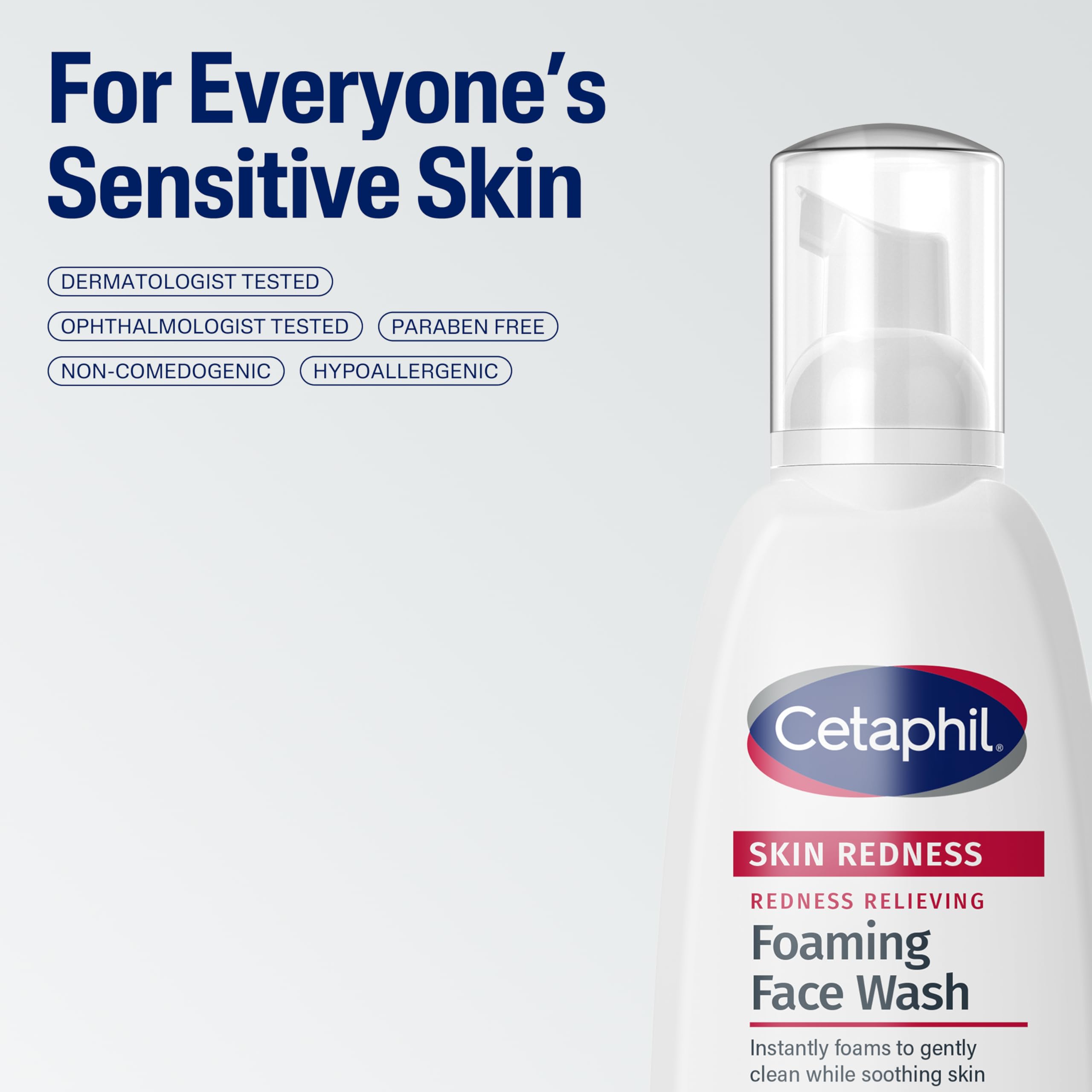 Cetaphil fórmula no comedogenica, cuidado de poros sin obstrucciones.