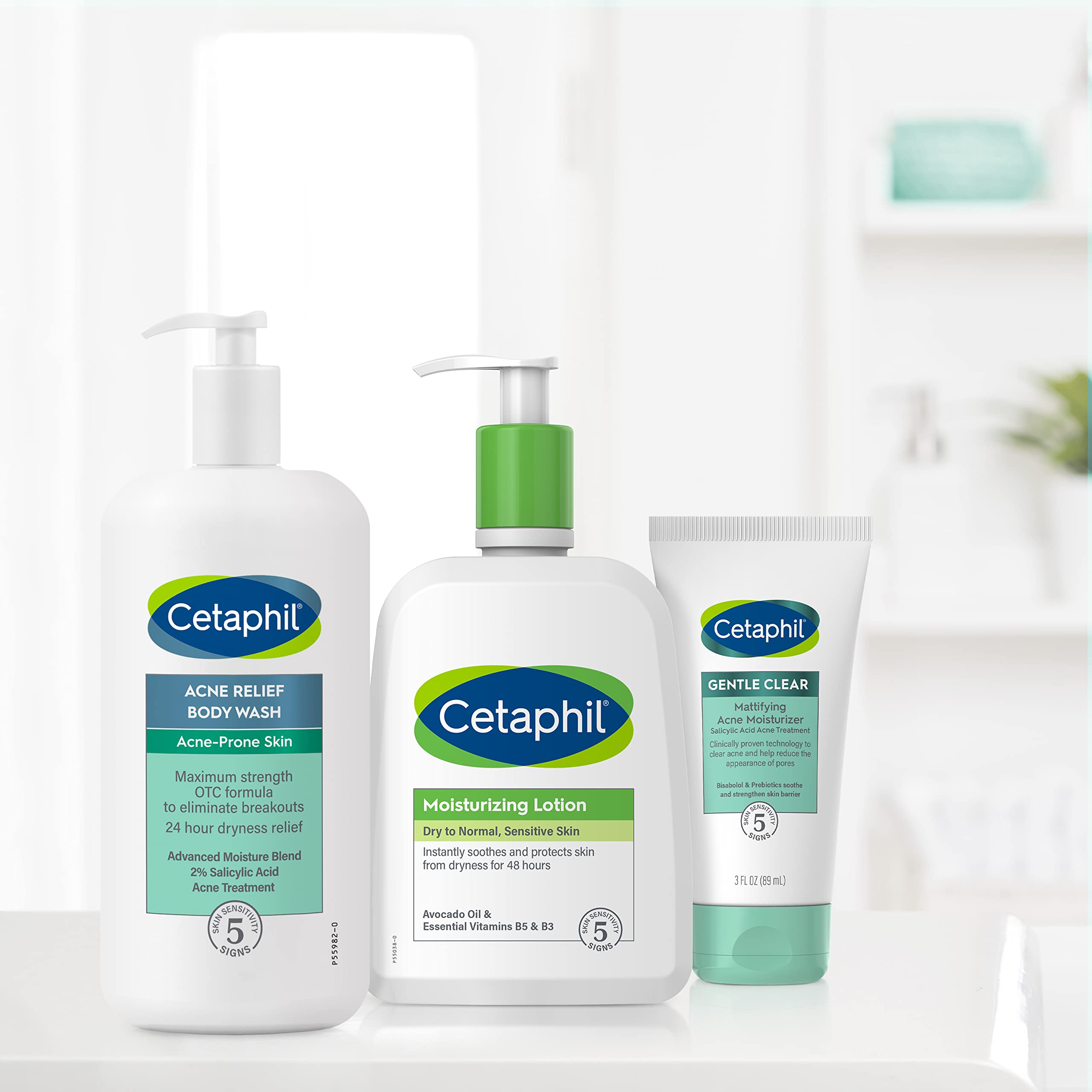 Cetaphil Gel de Baño Acne Relief, dispensador práctico para la rutina diaria.