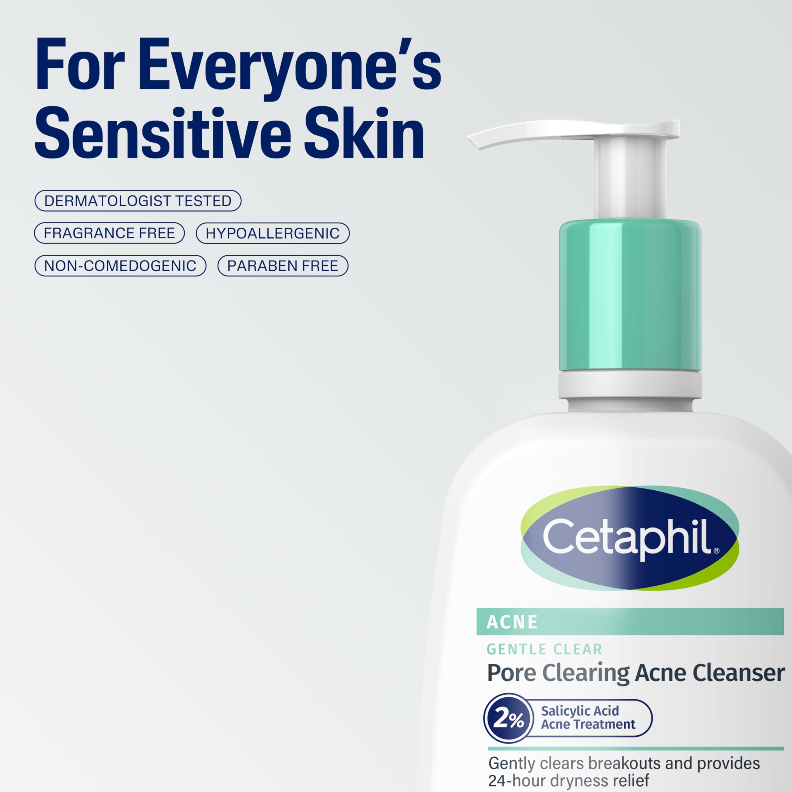 Fragrance-free Cetaphil Gentle Clear label on packaging