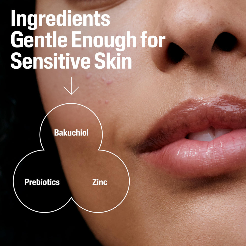 Label detail on Cetaphil serum emphasizing fragrance-free, oil-free formula