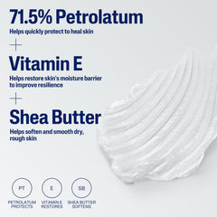 Labios agrietados tratados con Cetaphil Healing Ointment.