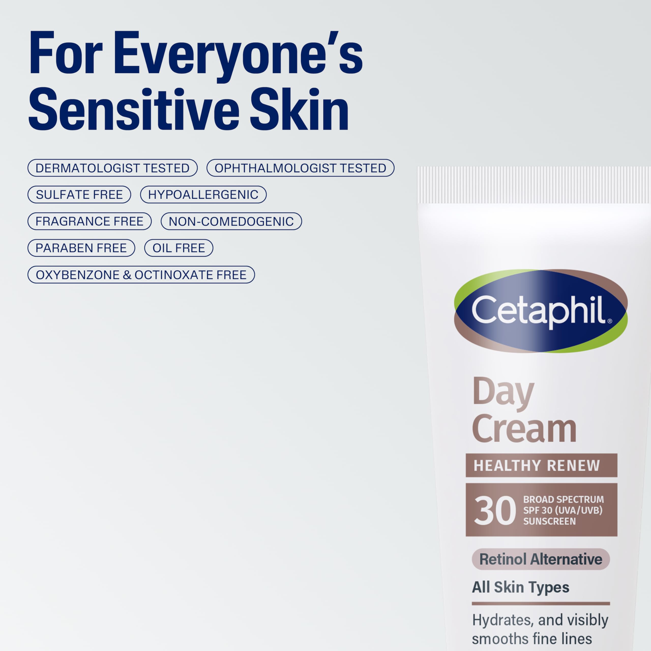 Absorción rápida de Cetaphil Healthy Renew con hidratación de 48 horas