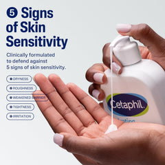 Cetaphil-hipoalergenico-sin-fragancia-etiqueta, indicado para piel sensible sin fragancias irritantes.