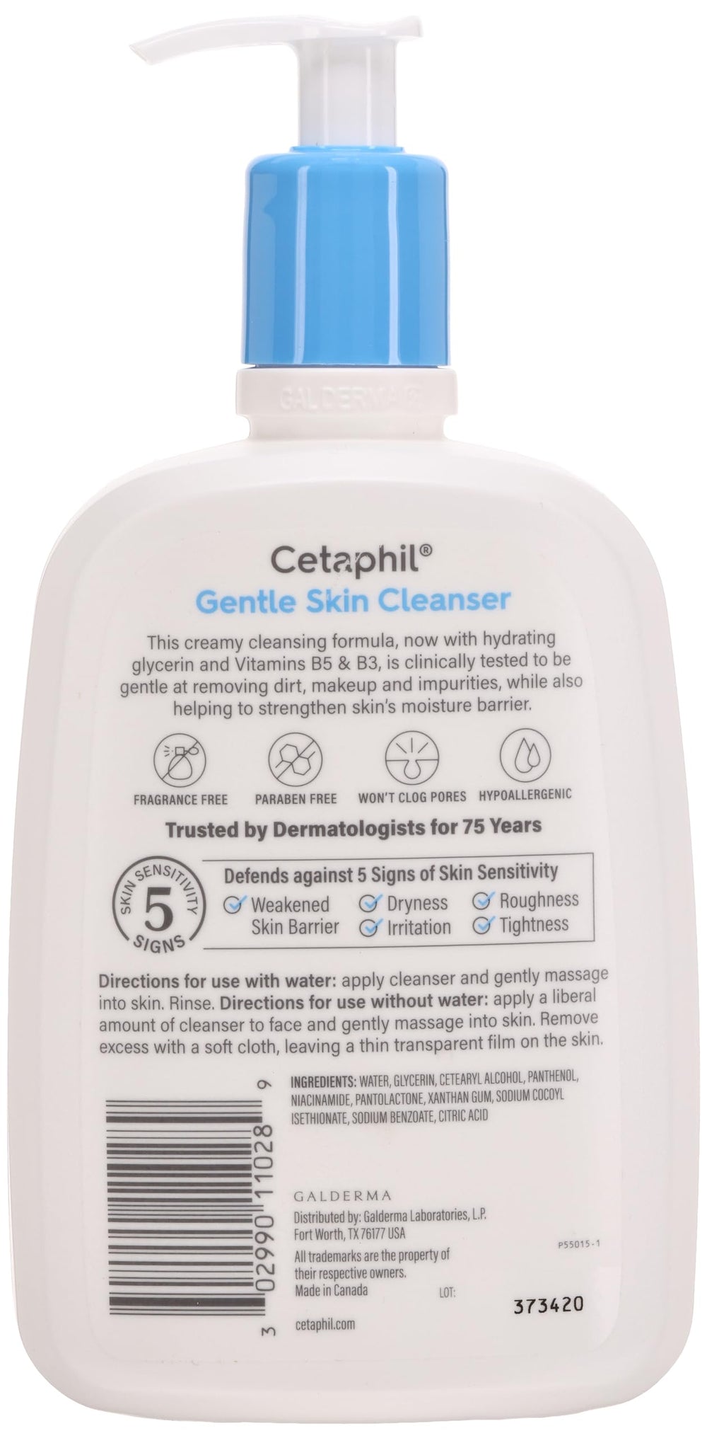 Espuma suave de Cetaphil limpia la piel sin resecarla