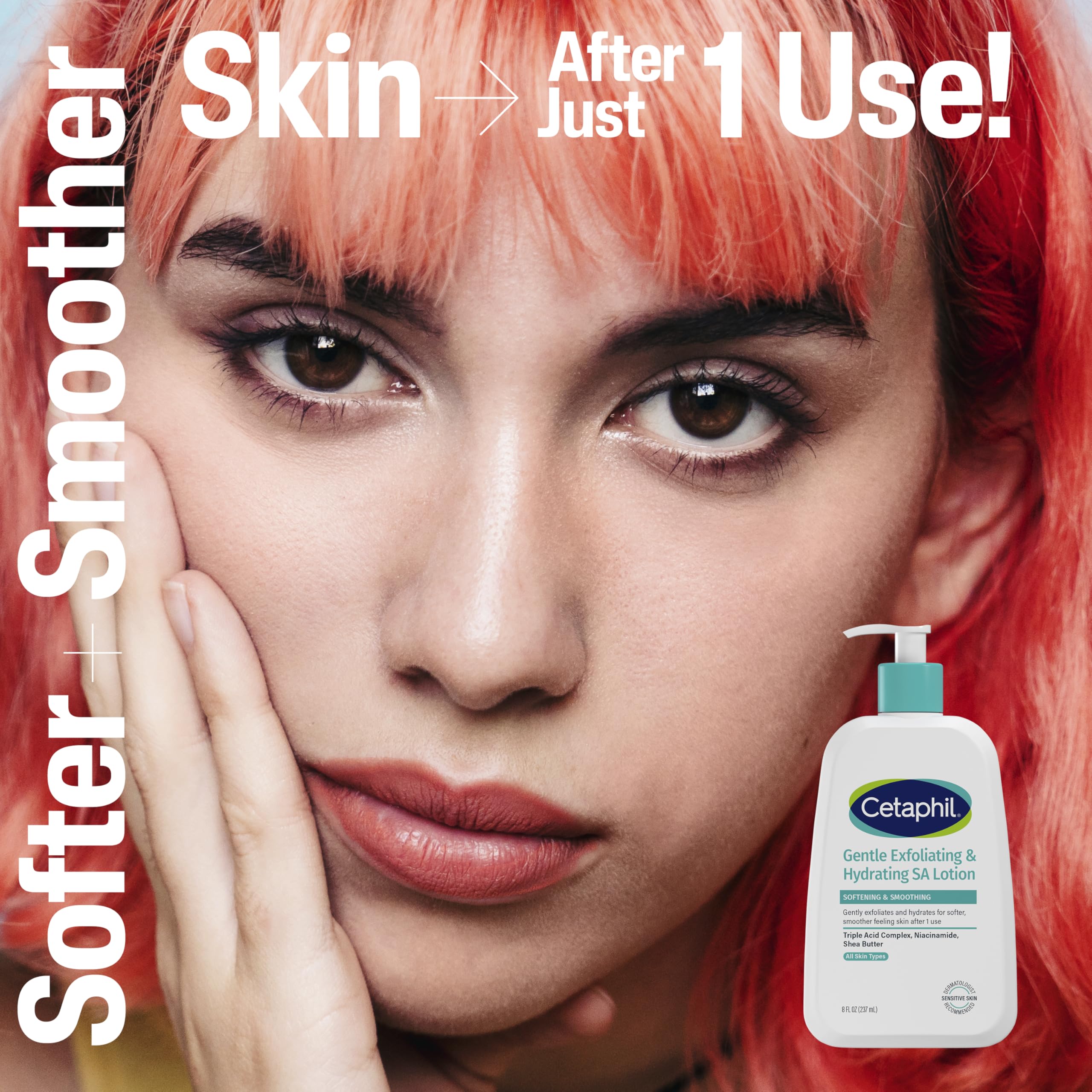 Cetaphil Locion Exfoliante SA: dispensador tipo pump para aplicacion controlada