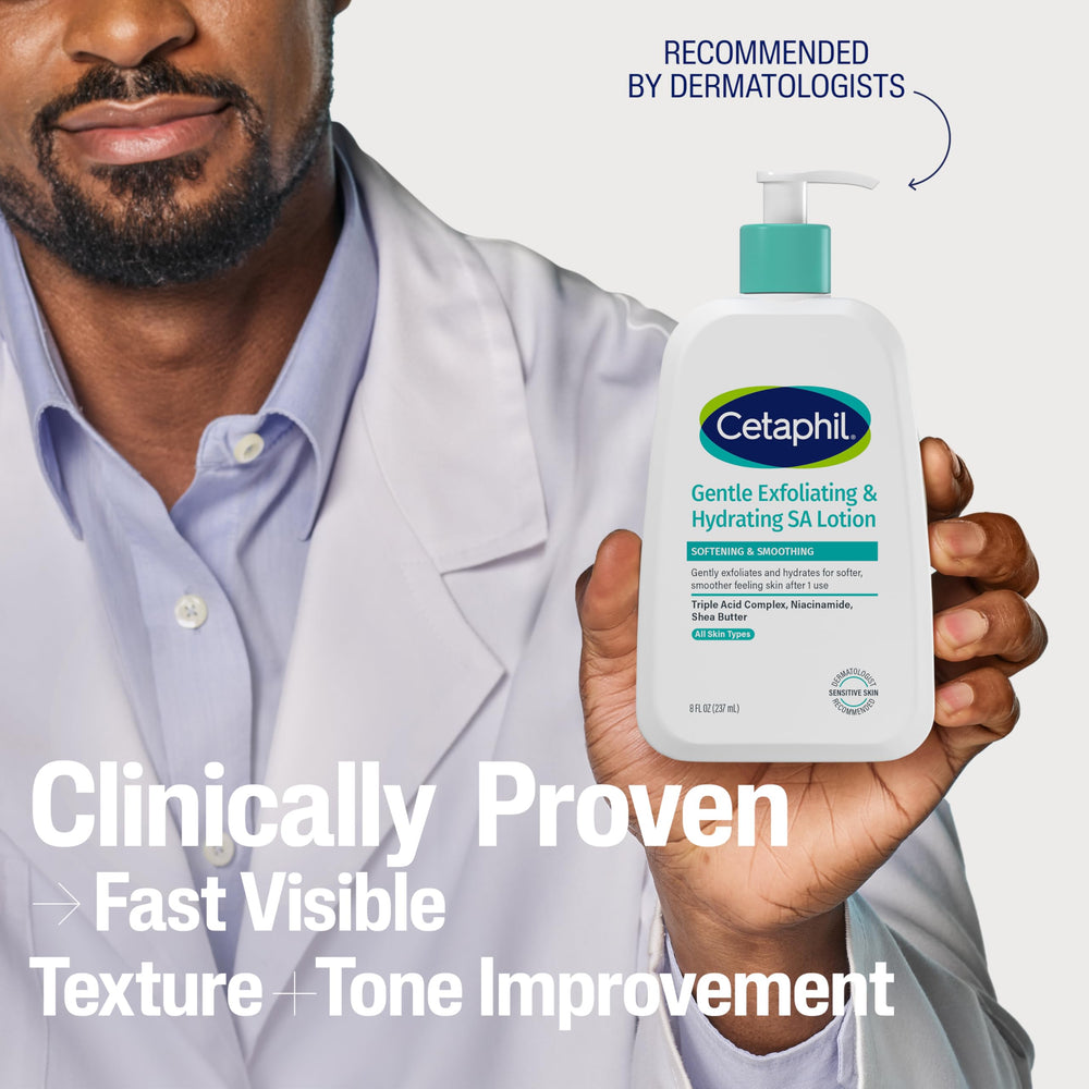 Cetaphil Locion Exfoliante SA: hidratacion de 48 horas en cada uso