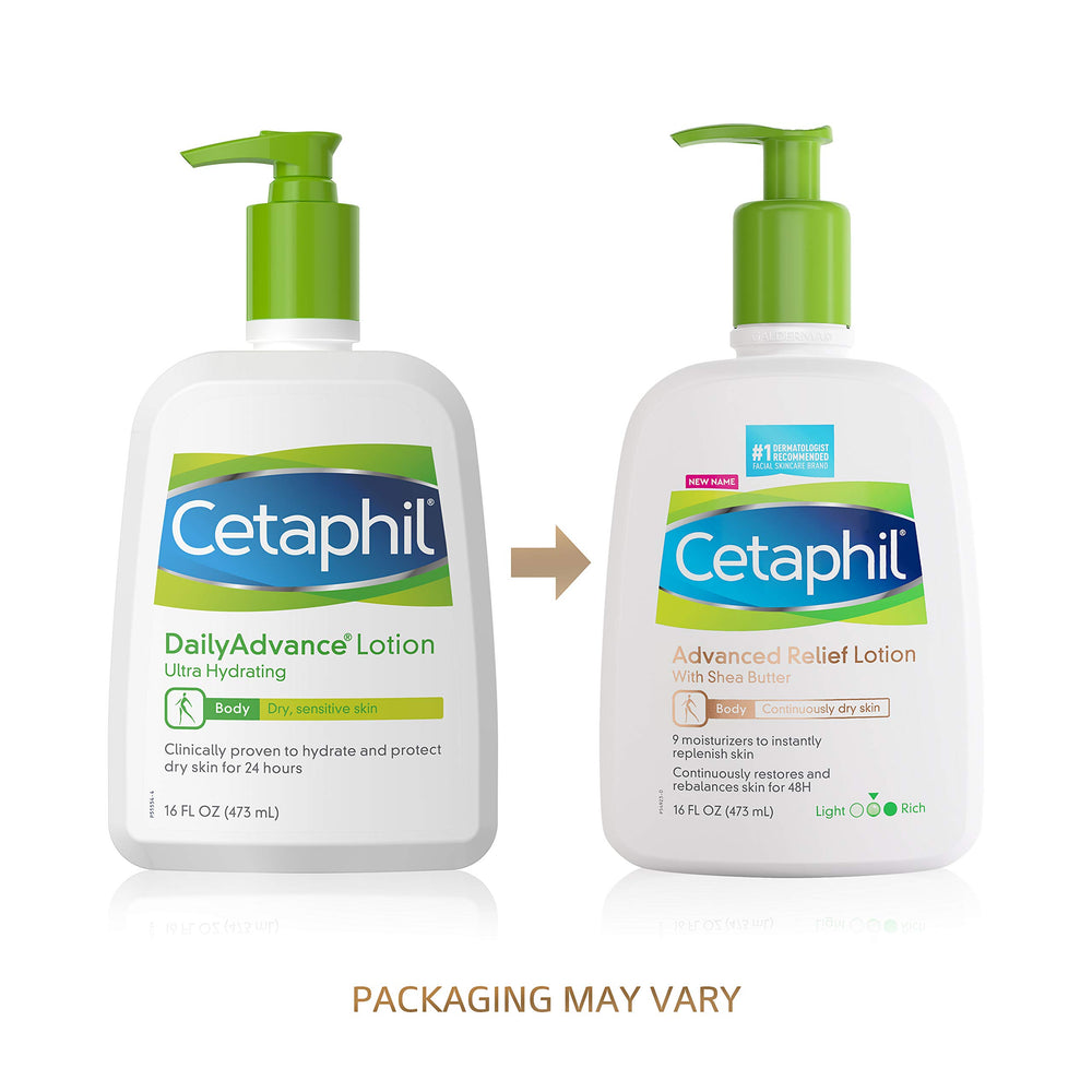 Cetaphil con manteca de karité ofrece hidratación de 48 horas