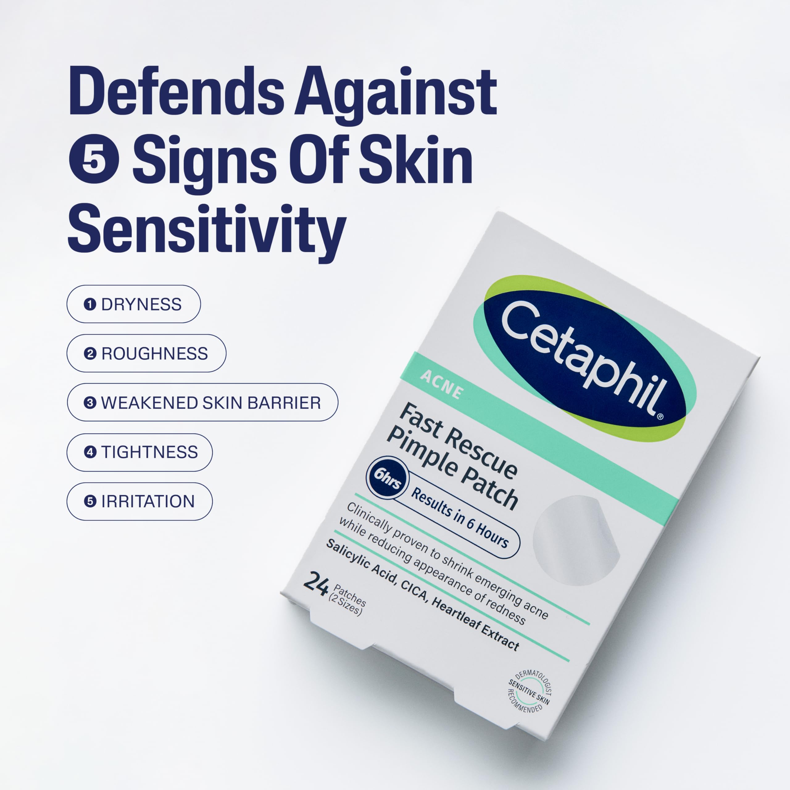Cetaphil Parches extracto calmante: ayuda a calmar la piel sensible.