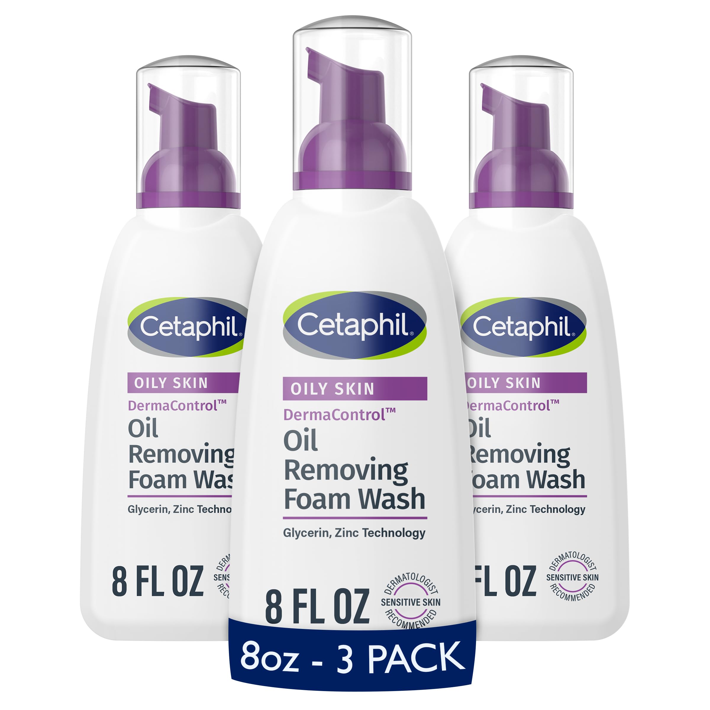 Cetaphil Pro Espuma Limpiadora: botella que elimina aceite y purifica la piel.