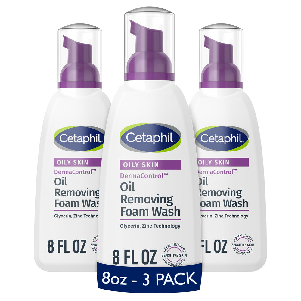 Cetaphil Pro Espuma Limpiadora: botella que elimina aceite y purifica la piel.