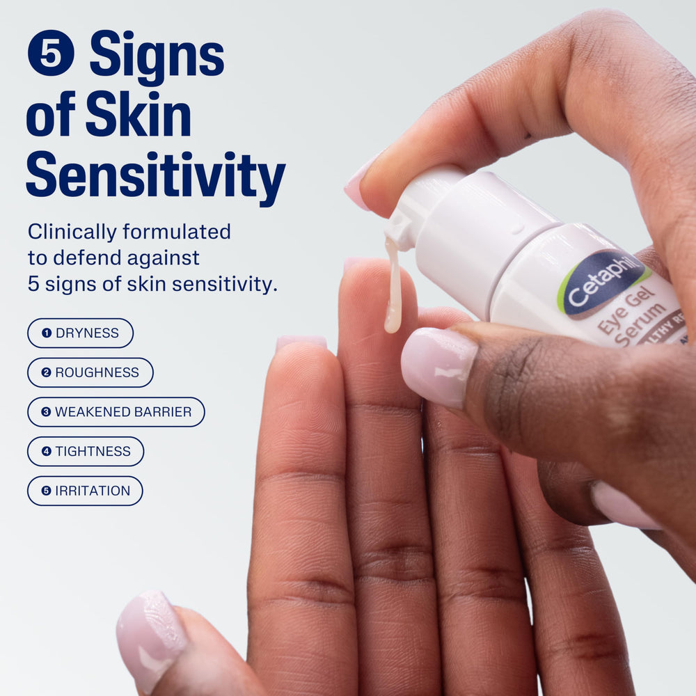 Cetaphil: textura ligera que deja la piel del contorno de ojos más suave