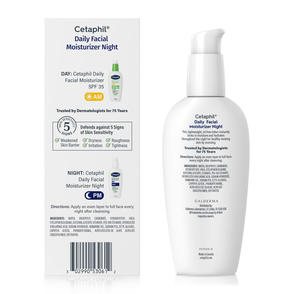 Cetaphil rutina de noche, hidratación que acompaña tu piel.