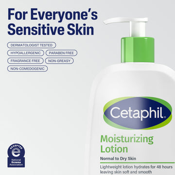 Cetaphil sin fragancia y sin parabenos, cuidado suave para piel sensible