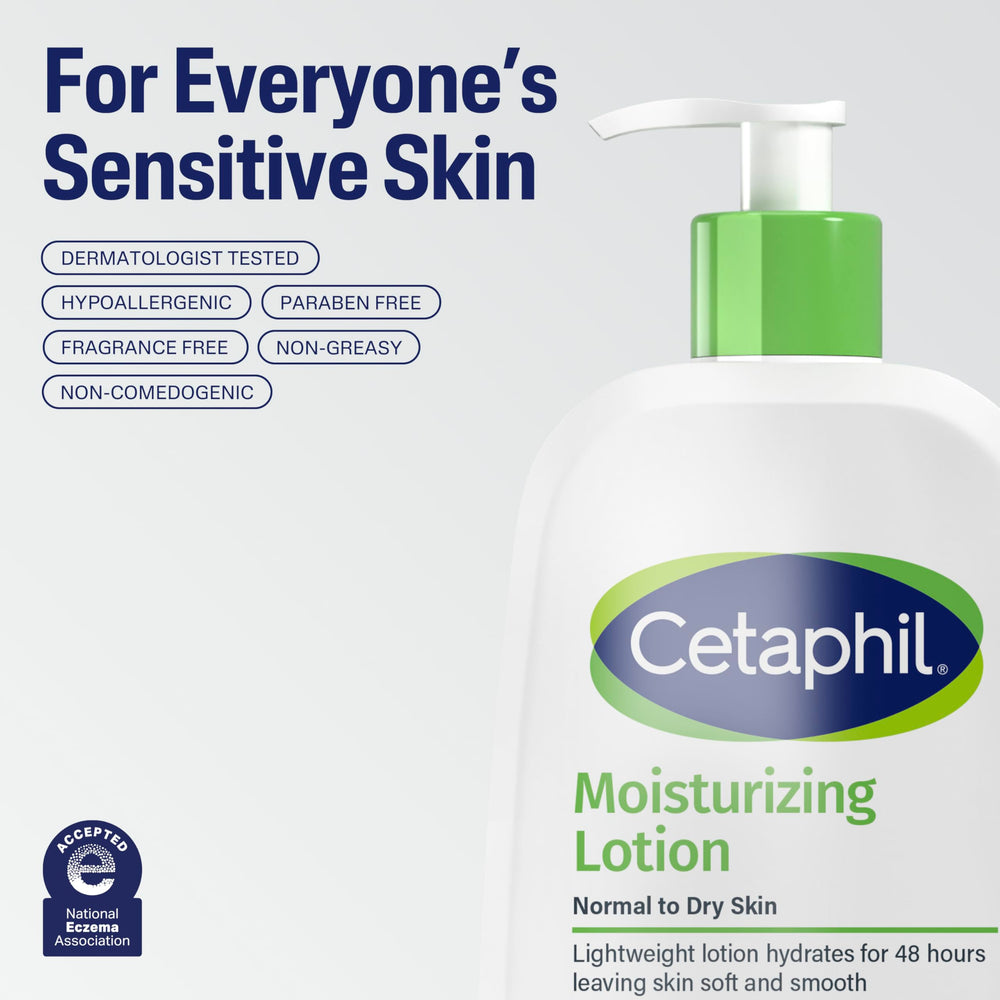Cetaphil sin fragancia y sin parabenos, cuidado suave para piel sensible