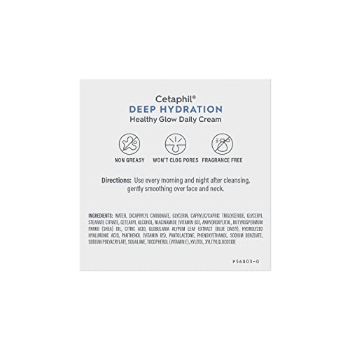 Cetaphil crema facial de textura ligera para hidratación duradera