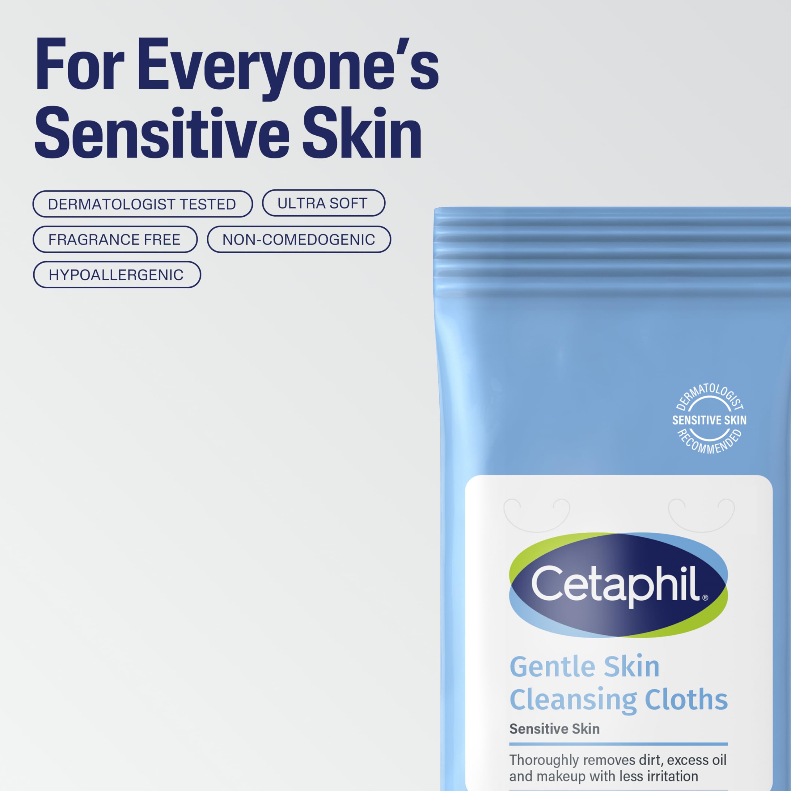 Cetaphil toallitas para cuerpo y manos limpieza suave