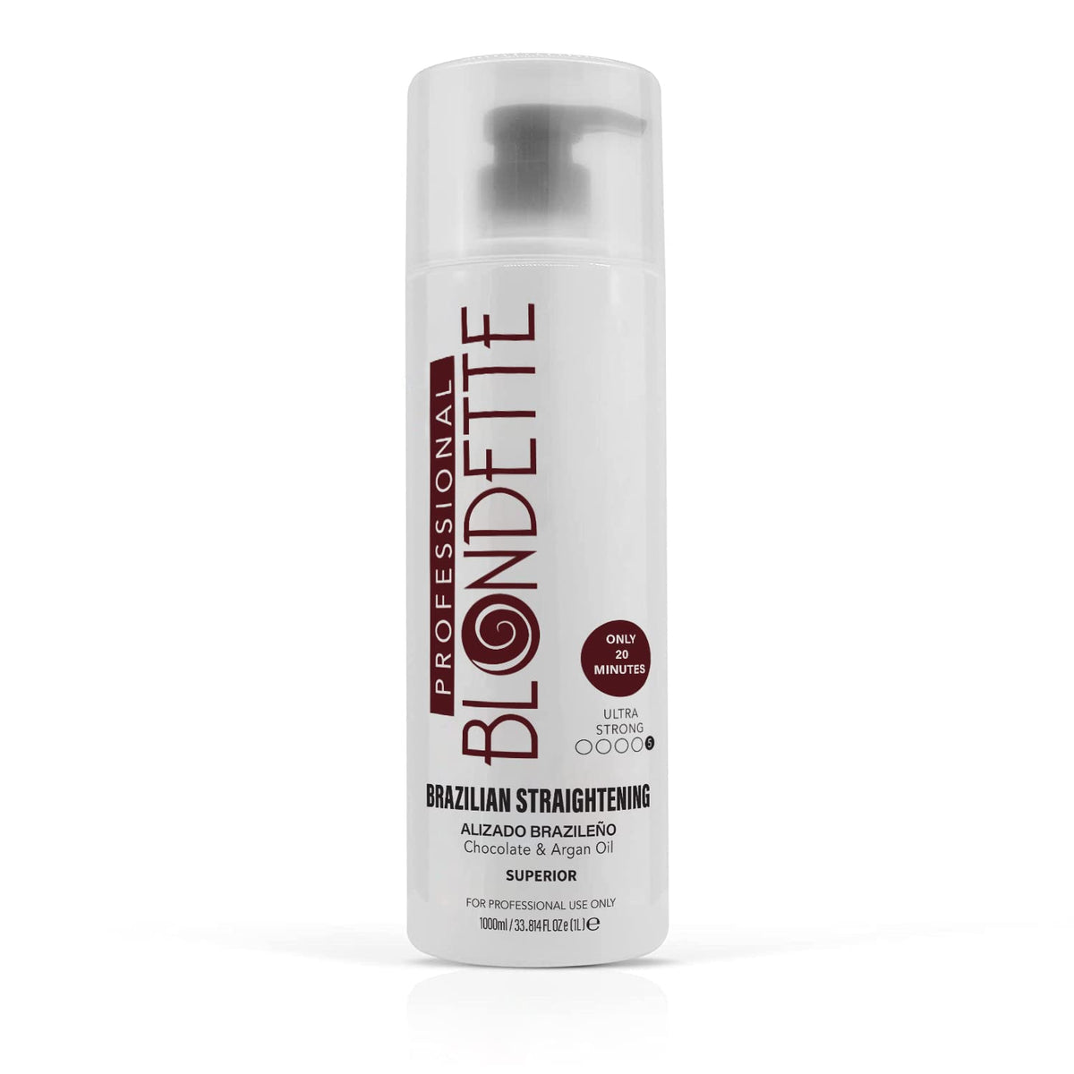 Imagen del producto CfSDFsfW Blondette Keratin con botella, brillo y suavidad para el cabello.