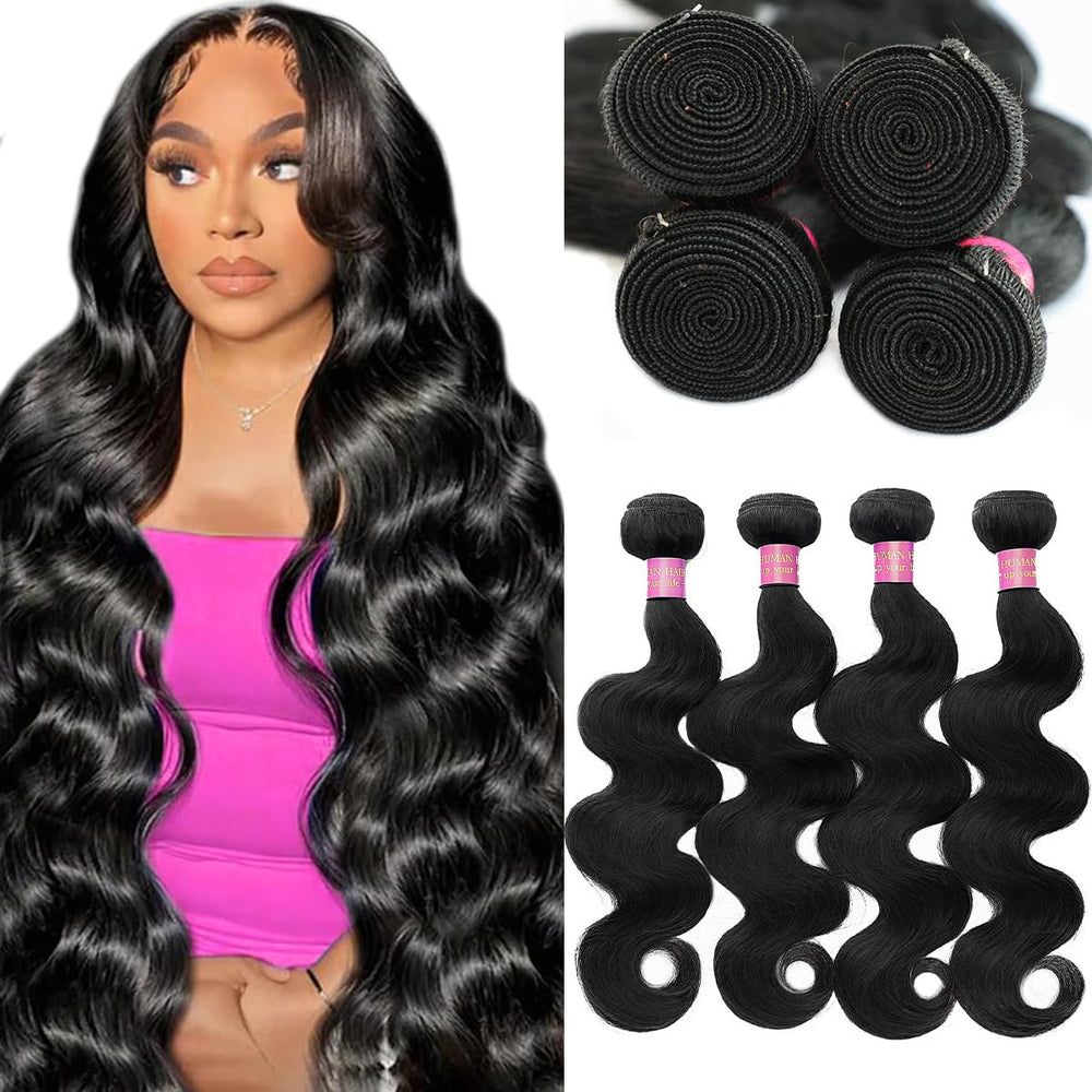 CFY paquetes de cabello brasileno onda cuerpo 20 pulgadas: suave y brillo natural