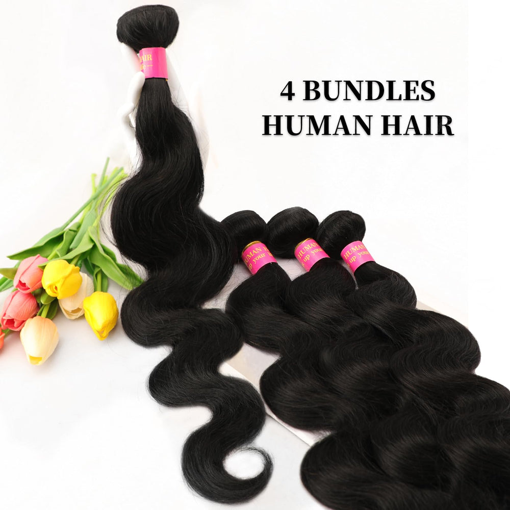 CFY paquetes de cabello brasileno onda cuerpo 22 pulgadas: densidad equilibrada