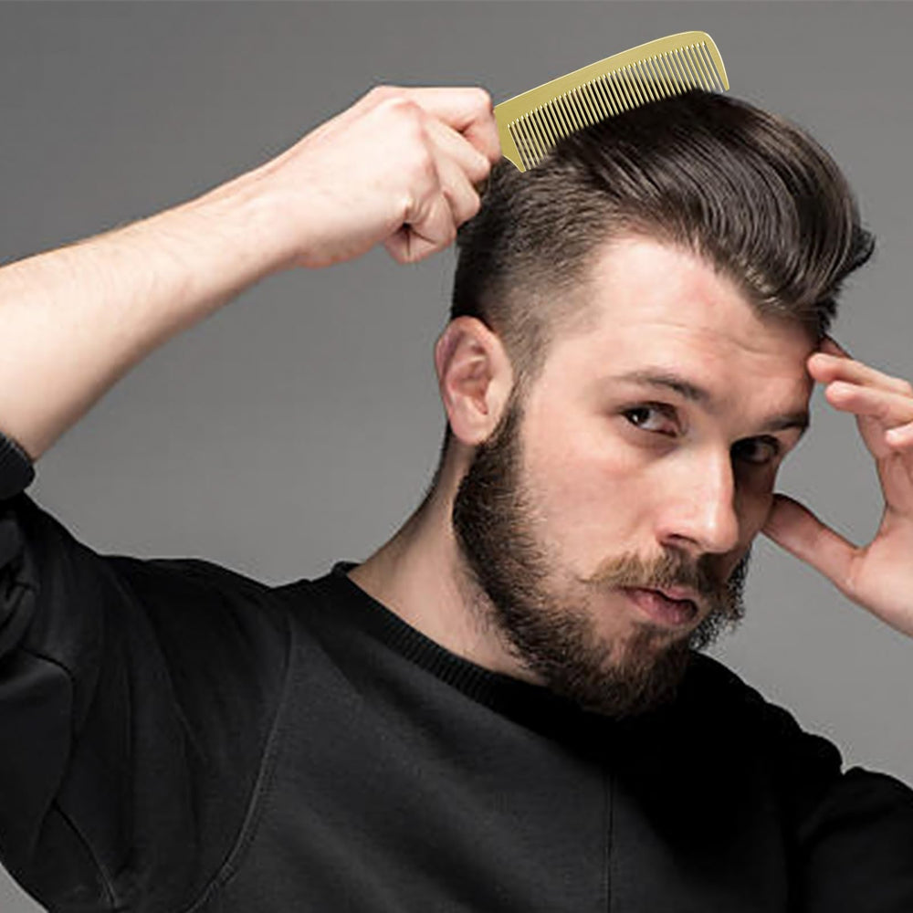 CGBARBER diseño duradero en aluminio dorado para sesiones de estilismo